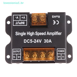 Loveoionia1 ตัวควบคุมเครื่องขยายเสียง DC 5V-24V LED สีเดียว RGB RGBW RGBWW RGB+CCT 30A/CH