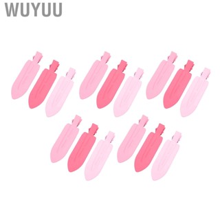 Wuyuu 15PCS Crease Free Hair Clips Leaves Shaped Bend Lightweight Hairstyle Bangs for Women