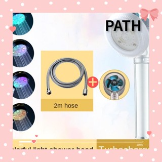 Path หัวฝักบัวอาบน้ํา Led เปลี่ยนสีอัตโนมัติ แรงดันสูง อุปกรณ์เสริม สําหรับฝักบัวอาบน้ํา