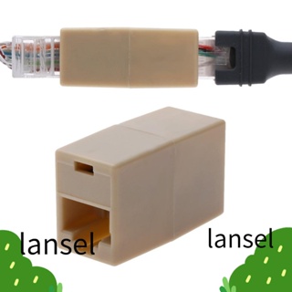 Lansel อะแดปเตอร์เชื่อมต่อสายเคเบิลเครือข่าย RJ45 คุณภาพสูง 2 ชิ้น