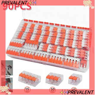 Preva บล็อกขั้วต่อสายไฟ ทนทาน ใช้ซ้ําได้ 90 ชิ้น