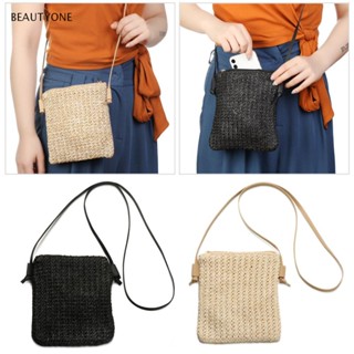Topbeauty กระเป๋าคลัทช์ สะพายข้าง ฟางน่ารัก ชายหาด สําหรับผู้หญิง