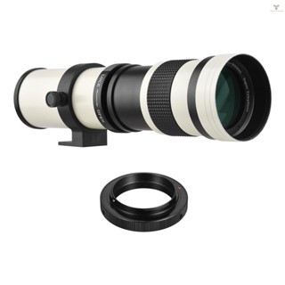 Fw Camera MF Super Telephoto Zoom Lens F/8.3-16 420-800mm T2 Mount with AI-mount Adapter Ring Universal 1/4 Thread Replacement for  AI-mount D50 D90 D5100 D7000 D3 D5100 D3100