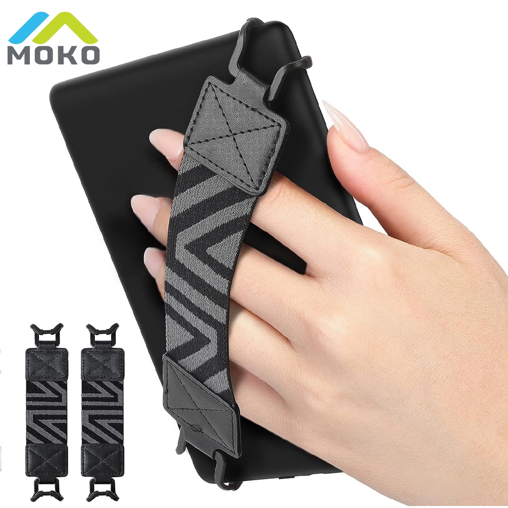Moko สายคล้องมือ น้ําหนักเบา ยืดหยุ่นสูง สําหรับแท็บเล็ต Kindle eReaders Fire 6-8 นิ้ว Kindle Kobo Voyaga Lenovo Sony Kindle E-Book 2 แพ็ก