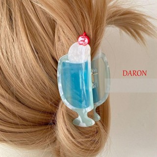 Daron กิ๊บติดผม รูปกรงเล็บฉลาม ไอศกรีมอะซิเตท สีฟ้า เข้ากับทุกการแต่งกาย แฟชั่นฤดูร้อน สําหรับผู้หญิง