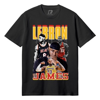 เสื้อยืดพิมพ์ลาย เสื้อยืดแขนสั้น ผ้าฝ้าย พิมพ์ลาย Nba - LEBRON JAMES 1 combed Cotton 30s s - m - l - xl - xxl สําหรับผู้