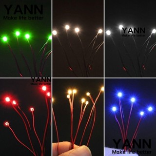 Yann1 ไฟแสดงสถานะ LED 0603 แบบพับได้ ขนาดเล็ก 20 ซม. แฮนด์เมด สําหรับติดตั้งโมเดลรถบรรทุก