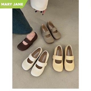 วินเทจฝรั่งเศส Mary Janes รองเท้าพื้นนิ่ม รองเท้าแฟชั่นผู้หญิง