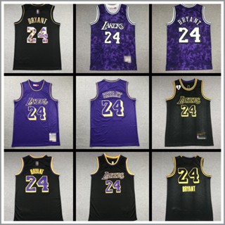 เสื้อกีฬาบาสเก็ตบอล ปักลาย LA Lakers No.24 Bryant Jersey สําหรับผู้ชาย