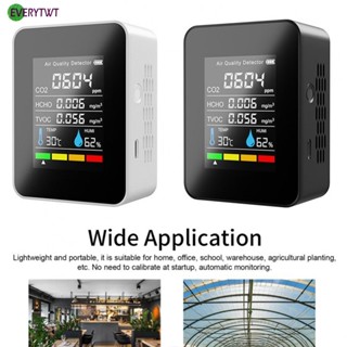 5in1 เครื่องตรวจจับความชื้นในอากาศ CO2 คาร์บอนไดออกไซด์ คุณภาพสูง