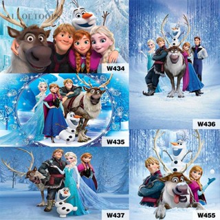 ชุดงานจิตรกรรมเม็ดบีด ทรงเพชร 5D รูปโมเสก Frozen สําหรับตกแต่งผนังบ้าน DIY [alloetools.th]