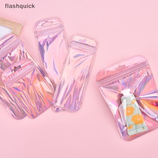 Flashquick 50 ชิ้น 4 รูปแบบ เลเซอร์ บรรจุภัณฑ์ ถุงแบน กระเป๋าเครื่องสําอาง Horaphic กระเป๋ามินิ ดี