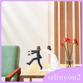 [szlinyou2] ตุ๊กตาเรซิ่น รูปปั้นเจ้าบ่าว และเจ้าสาวน่ารัก สไตล์โมเดิร์น สําหรับงานแต่งงาน งานหมั้น วันวาเลนไทน์