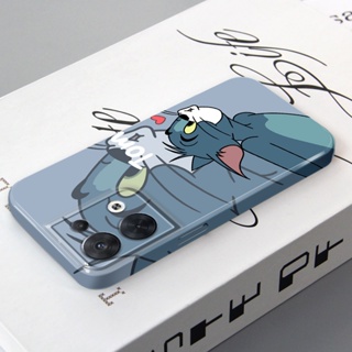 เคสโทรศัพท์มือถือ PC แบบแข็ง ลาย Tom And Jerry สไตล์เกาหลี สําหรับ Oppo Reno 8 Pro 7 6 5 Find X5 X3 F9 A78 A5 A31 A8 A15 A35 Realme 2 Pro