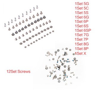 ชุดสกรู แบบเปลี่ยน สําหรับ IP 5 5S 5C 6 6S 7 8 Plus X 12 ชุด