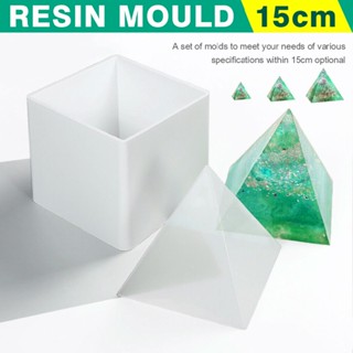 Pyramid Silicone Mold Epoxy Resin Jewelry Making Pendant Mould DIY Craft