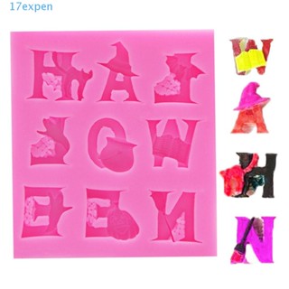 Expen แม่พิมพ์เค้กช็อคโกแลต รูปตัวอักษรฮาโลวีน DIY