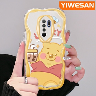 เคสโทรศัพท์มือถือแบบนิ่ม ใส กันกระแทก ลายการ์ตูนหมีนําโชค สีมาการอง สําหรับ Xiaomi Redmi 10 Prime 10C 9 Prime 12C POCO C55 POCO M2