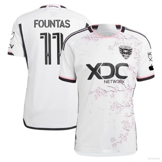 เสื้อยืดแขนสั้น ลายทีมชาติฟุตบอล Ani 2023 MLS Taxi Fountas DC United Jersey พลัสไซซ์