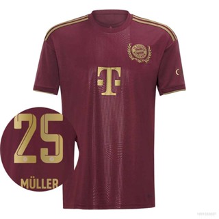 เสื้อกีฬาแขนสั้น ลายทีมฟุตบอล Bayern Munchen Jersey Oktoberfest 2022-23 ชุดเยือน พลัสไซซ์