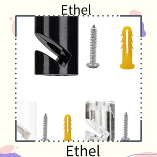 Ethel1 ตะขอแขวนสายเคเบิล โคมไฟระย้า พลาสติก สีดํา สําหรับติดเพดาน