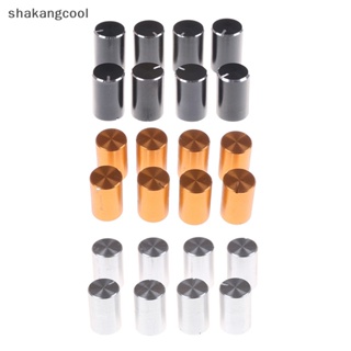 Shakangcool ลูกบิดโพเทนชิโอมิเตอร์ควบคุมระดับเสียง อลูมิเนียม เส้นผ่าศูนย์กลาง 6 มม. 10*15 มม. 8 ชิ้น SGL