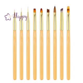 &lt;Happybay&gt; แปรงปากกาแกะสลัก เพ้นท์เล็บเจล UV สําหรับตกแต่งเล็บ DIY ลดราคา
