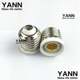 Yann1 อะแดปเตอร์ซ็อกเก็ตหลอดไฟ E27 เป็น E12 พลาสติก โลหะ ทนความร้อน สีขาว ทนทาน