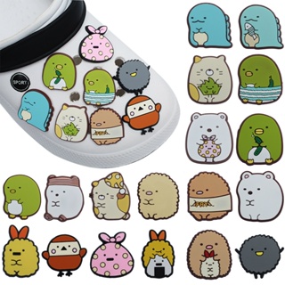 จี้รูปการ์ตูนหมีน่ารัก Jibbitz Crocs Pin Cat Animal Jibbits สําหรับรองเท้าเด็ก