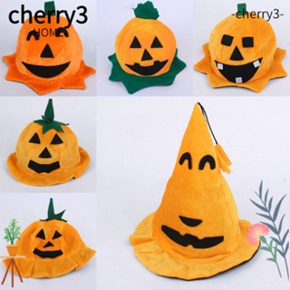 Cherry3 หมวกฟักทอง ผ้ากํามะหยี่ พับได้ แบบพกพา สีส้ม แฟชั่น สําหรับผู้ชายและผู้หญิง