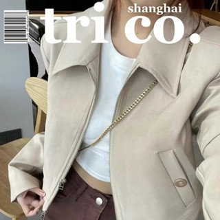 Short coat womens spring and autumn khaki lapel jacket leisure jacket western style cropped coat womens autumn and winter