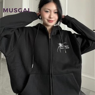 Musgal ใหม่ เสื้อกันหนาวลําลอง แขนยาว ทรงสลิมฟิต เซ็กซี่ แฟชั่นสําหรับผู้หญิง 2023