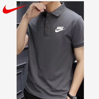 [ขายดี พร้อมส่ง] Nike เสื้อโปโลแขนสั้นลําลอง คอปก พับได้ ของแท้ 100% สไตล์บูติก แฟชั่นคลาสสิก สําหรับผู้ชาย