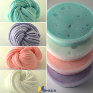 60ml Slime Foaming Gel กำลังเล่น Tiktok The Crystal Decompression Foam Glue Rainbow Cotton Cloud Slime Fluffy MOLISA MOLISA