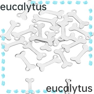 Eucalytus1 จี้สเตนเลส รูปกระดูกสุนัข สีเงิน สีทอง แฮนด์เมด ขนาดเล็ก สําหรับคนรัก