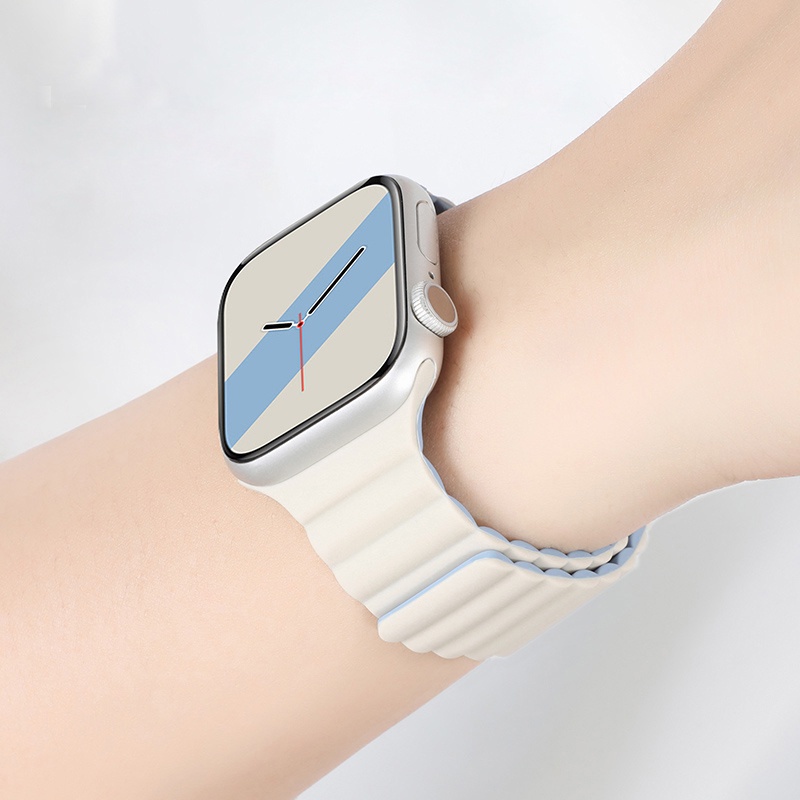 สายรัดแม่เหล็กสําหรับ COLMI i31 C60 C61 P30 P28 Plus P8 Mix P8 Plus GT P8 Plus สมาร์ทนาฬิกาซิลิโคนสร