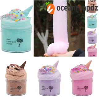 Oceanmapdz ดินน้ํามันคริสตัลใส นุ่ม ยืดหยุ่น สีรุ้ง ของเล่นเพื่อการศึกษา สไลม์ใส ของเล่นเสริมพัฒนาการ