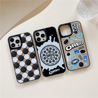 พร้อมส่ง CASETiFY 【บิสกิตช็อกโกแลต】เคสโทรศัพท์มือถือ ซิลิโคน กันกระแทก ลายกระจก สําหรับ iPhone 14 Pro MAX 13 12 11 Pro MAX