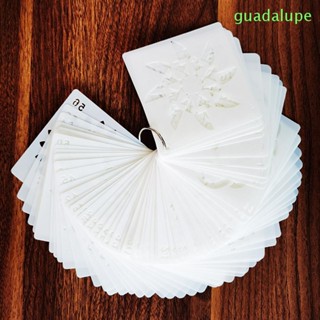 Guadalupe แผ่นแม่แบบ ฉลุลาย พลาสติก ฉลุลาย สําหรับตกแต่งสมุด อัลบั้มภาพ DIY