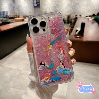 เคสโทรศัพท์มือถือ TPU มีทรายไหล แต่งกลิตเตอร์ ลายนางเงือก หรูหรา สําหรับ Samsung Galaxy A51 A71 4G 5G A50 A50S A30S A20 A30 A20S A10S A20E A10 M10 A9 A8 A6 Plus A8+ A6+ A7