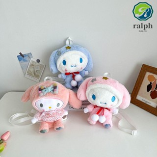 Ralph กระเป๋าเป้สะพายหลัง กระเป๋าสะพายไหล่ ลายการ์ตูนสุนัข Kuromi Cinnamoroll เหมาะกับของขวัญ สําหรับเด็กผู้หญิง