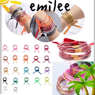 EMILEE ชุดกําไลข้อมือ กลิตเตอร์ เครื่องประดับ เทศกาล สีทอง สีเงิน สีฟ้า เยลลี่