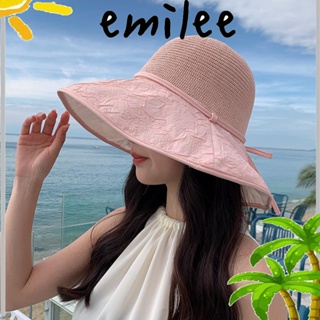 Emilee หมวกปีกกว้าง กันแดด ป้องกันรังสียูวี แฟชั่นฤดูร้อน สําหรับผู้หญิง