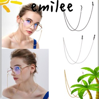 Emilee โซ่แว่นตา ผู้หญิง ผู้ชาย กันลื่น โลหะ วินเทจ ตา สวมใส่ อุปกรณ์เสริม