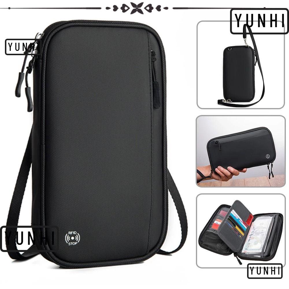 Yunhi กระเป๋าจัดเก็บเอกสาร RFID กันขโมย