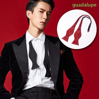 Guadalupe เนคไทผูกโบว์ ผ้าซาติน ทรงน้ําเต้า แบบบาง เครื่องประดับตกแต่งงานแต่งงาน สําหรับผู้ชาย