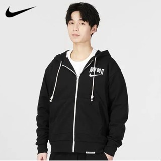 【พร้อมส่ง】ของแท้ 100% Nike เสื้อแจ็กเก็ตบาสเก็ตบอล มีฮู้ด ทรงหลวม แห้งเร็ว สไตล์วินเทจ สําหรับผู้ชาย DV9449