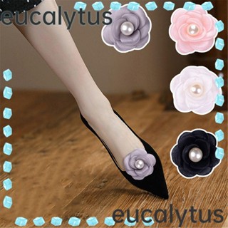 Eucalytus1 คลิปดอกไม้ ถอดได้ สําหรับตกแต่งรองเท้าส้นสูง งานแต่งงาน 2 ชิ้น