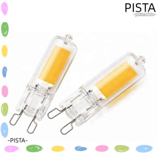 Pista หลอดไฟ LED COB 3W 5W 7W 9W หรี่แสงได้ G4 G9 220V-240V สีขาว แบบเปลี่ยน