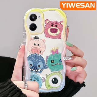 เคสโทรศัพท์มือถือ แบบใส ลายการ์ตูนหมีสตรอเบอร์รี่ และมอนสเตอร์ตัวน้อยน่ารัก สําหรับ Realme 10